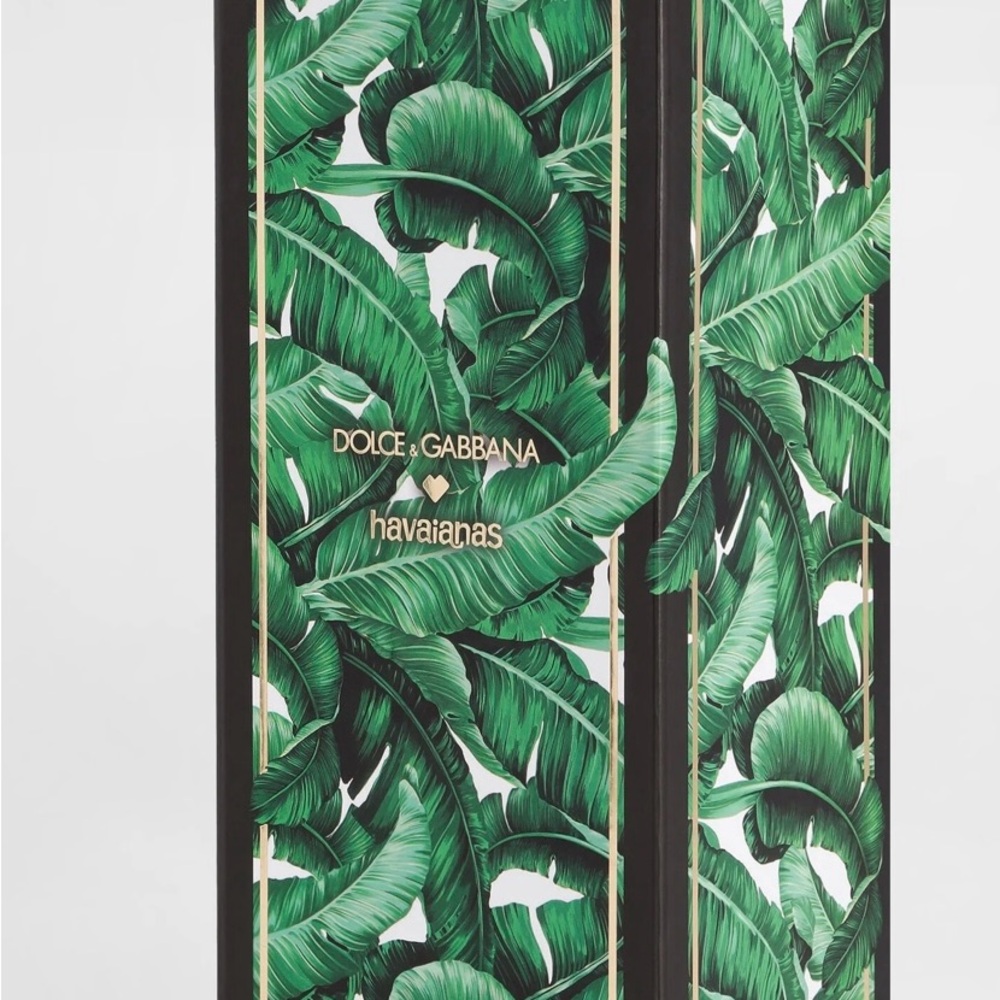(Final price) Dolce & Gabbana Havaianas Banano Green Flip Flops 7/8 NWB - Picture 5 of 6